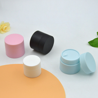 Pot en plastique PP vide pour gel UV, vernis à ongles, huile, crème cosmétique pour le visage, 5g, 15g, 20g, 30g, 50g, blanc, rose, bleu, noir