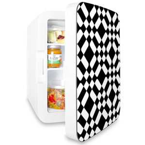 Mini réfrigérateurs portables de voiture pour la maison voiture hôtel dortoir utilisé cosmétiques Mini réfrigérateur 10L capacité Mini réfrigérateurs avec poignée - Product Image 4