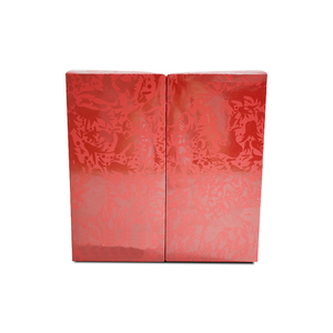 Cajas de Regalo de Cartón Rojo de Lujo en Oferta, con Dos Puertas Magnéticas, Forro de Esponja Personalizado para Festivales, con Inserto de Blíster UV - Product Image 3