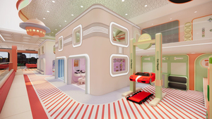 One-stop Interior Design Decoration Shop Fitment Fixture For Kids Playground & Parent-child Restaurant Fitting - Product Image 3