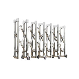 Barrière de circulation pliante télescopique extensible en alliage d'aluminium, hauteur 1,2 m, options argent, IP68, prismatique haute intensité - Product Image 2