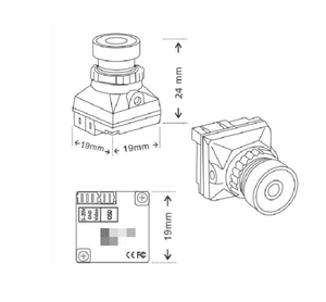 <span class=keywords><strong>2025</strong></span> giá bán buôn FPV-B19 1/3 CMOS 1500tvl Mini Analog máy ảnh 2.1 mét ống kính PAL NTSC với <span class=keywords><strong>OSD</strong></span> nội bộ có thể điều chỉnh cho - Product Image 6