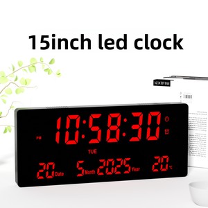 Thời Trang Thông Minh Bảng Đồng Hồ Treo Tường ABS + Acrylic Chống-Thả Chất Liệu 3 Mức Độ Điều Chỉnh Độ Sáng Mặt Duy Nhất Kỹ Thuật Số Đồng Hồ Báo Thức - Product Image 3