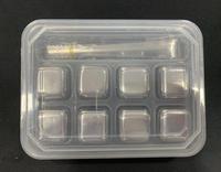 Ensemble cadeau de pierres à whisky en gros, pierres à glace en acier inoxydable, cubes refroidisseurs pour boissons