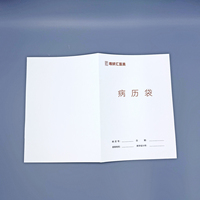 Type de produit Classeur patient personnalisé avec feuille d'or, logo de l'hôpital et revêtement UV, sac d'hôpital en carton papier offset de fantaisie