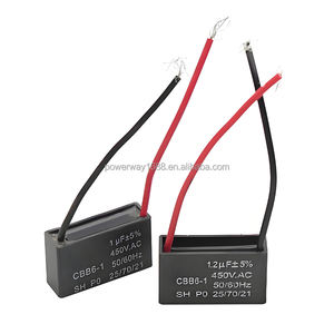 Condensador CBB61para aire acondicionado, bomba <span class=keywords><strong>de</strong></span> <span class=keywords><strong>ventilador</strong></span>, condensador <span class=keywords><strong>de</strong></span> arranque, 450V, 2,5 UF, Condensador <span class=keywords><strong>de</strong></span> película - Product Image 6