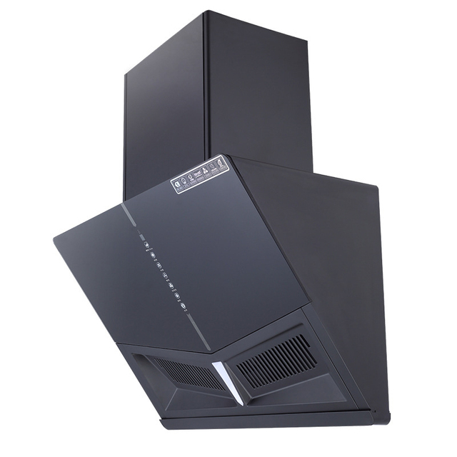 90 cm Wall Mounted Chinese Black Chimney 30 Inches Range Hood Kitchen Smoke Extractor