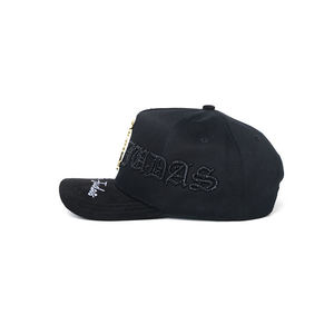 Casquette de baseball de luxe en métal noir avec broderie croix et couronne, motif <span class=keywords><strong>Saint</strong></span> Jacob Tadeo - Product Image 4