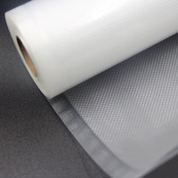 Rouleau de sacs de conservation alimentaire en nylon aseptique, sac de congélation sous vide personnalisé pour saucisses, sac de scellage sous vide gaufré pour l'emballage alimentaire