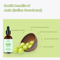 OEM ODM Huile d'Amla 100% Naturelle 50ml, Traitement Anti-Chute pour le Cuir Chevelu, Huile d'Amla Originale pour la Croissance des Cheveux