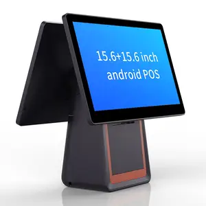Fabricación Android POS máquina caja registradora POS sistema Terminal con pantalla táctil escáner biométrico