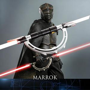 Sable de Luz Giratorio de Doble Hoja Marrok Inquisitor, Sable de Combate con Hoja de Luz Roja Neopixel, Espada de Cosplay Luminosa, Juguetes Luminosos - Product Image 1