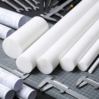 Tige en PTFE pour l'industrie chimique, vente en gros, 100% vierge, extrudée, résistante à la corrosion, antiadhésive, tige en polytétrafluoroéthylène