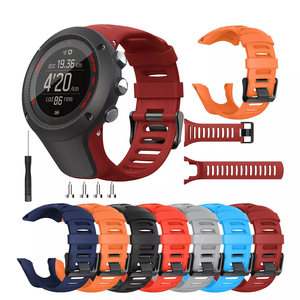 Bracelet de montre en silicone réglable Lionorm pour montre intelligente <span class=keywords><strong>SUUNTO</strong></span> Ambit 3 2 1, bracelets de remplacement avec outils - Product Image 1