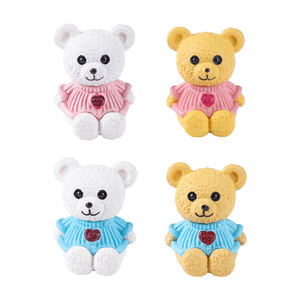 ミニチュアテディベア フィギュア 置物 プラスチック製 ドールハウス ガーデニング インテリア雑貨 - Product Image 5