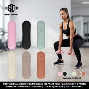 Manubri in Silicone per <span class=keywords><strong>Fitness</strong></span>, Yoga, <span class=keywords><strong>Bodybuilding</strong></span>, Sollevamento Pesi, Pilates, Pesi Liberi per Palestra Domestica, Vendita Diretta dalla Fabbrica - Product Image 2