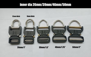 Doble aluminio cobra estilo conexión rápida hebilla negra cinturón táctico D anillo perro arnés cobra estilo hebilla 42 Liberación lateral rápida - Product Image 3