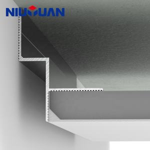 NIUYUAN nuovo Design Interior muro a secco in alluminio anodizzato rivelano Gap ombra profilo <span class=keywords><strong>Z</strong></span> - Product Image 3