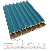 Panneau mural WPC moderne imperméable avec placage en bois marbré et grille de plafond pour murs intérieurs