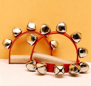 Wholesale Orff <b>Musical</b> <b>Instrument</b> Wooden Hand-Cranked Bells <b>Musical</b> <b>Instrument</b> for Children Shaking Music <b>Instrument</b> Baby Rattle - Product Image 2