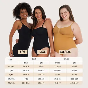 S-SHAPER Bodywear sem costura para mulheres, modelador de bunda com controle de barriga, modelador de corpo sem costura