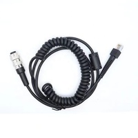 Kabel pemindai kode batang melingkar 8 PIN RJ45 Printers untuk simbol LS3408 & VC5090 printer dengan 3A pengisian cepat pelindung kepang