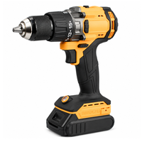 Perceuse-visseuse sans fil 20V sans balais avec mandrin rapide en acier de 13 mm et éclairage LED pour travaux d'installation
