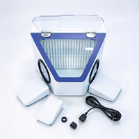 Boîte d'extraction de poussière LED grande capacité pour sablage dentaire, collecteur de poussière, boîte de meulage et de polissage