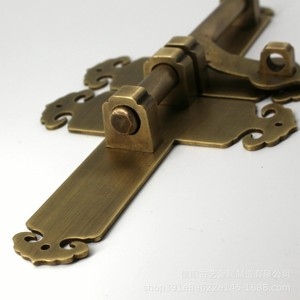 Xinyang Guyi Metal Manufacturing Co., Ltd. Cerradura de Cerrojo de Latón Estilo Chino C-12 para Puerta de Madera, Diseño Retro, Superficie Pulida - Product Image 4