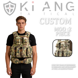Gilet Tactique de Protection Individuelle à Dégagement Rapide MOLLE pour Homme, Porte-Plaques pour Entraînement en Extérieur et Sécurité - Product Image 1