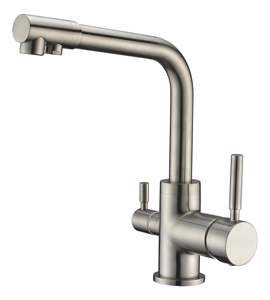 En laiton Meilleur Vente Usine Prix Le Plus Bas 3 Voies Robinet De Cuisine En Or - Product Image 4