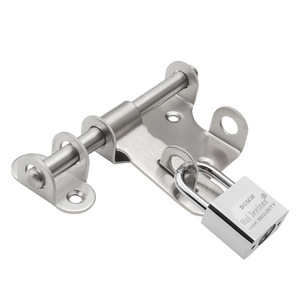 Stainless Steel Surface Mounted Door Latch 20mm High Security Bolt For Gate And Warehouse Door - Product Image 1