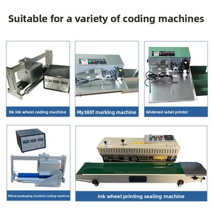 Nhiệt Độ Cao Trắng Cho Mực Bánh Xe Cho My380 Đánh Dấu Máy Đầy Màu Sắc Dập Nóng Cho Mực Bánh Xe 40 Mã Hóa Ngày In Ấn - Product Image 5