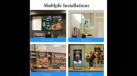 Layar Iklan LCD Anti-Silau Digital Signage Pintar untuk Dinding, Tampilan Gantung Dinding, Kemasan Khusus untuk Proyek Grosir