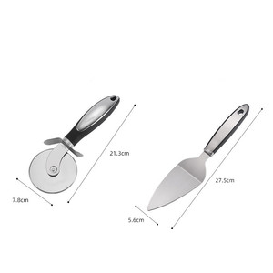 Wholesale Stainless Steel Pizza Cutter Wheel Premium Kitchen Server <b>Tools</b> Home Knife Waffle <b>Cookies</b> - Product Image 2