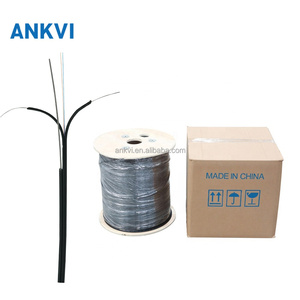 Câble de branchement FTTH GJYXCH 4 fibres, extérieur, autoportant, avec fil d'acier 2.0x5.0mm, fibre optique noire - Product Image 5