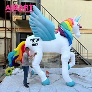 Mascotte Gonfiabile a Forma di Cavallo per Feste Estive in Spiaggia, Decorazione per Festival Musicali e Case in Paglia - Product Image 5