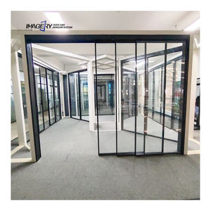 <span class=keywords><strong>Porte</strong></span> <span class=keywords><strong>coulissante</strong></span> en aluminium à cadre extrêmement étroit à 3 panneaux insonorisée de style moderne pour la maison - Product Image 5