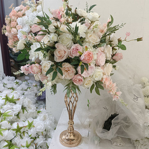 IFG nouveau conçu 50 cm blanc et rose fleur boule multicouche <span class=keywords><strong>Table</strong></span> <span class=keywords><strong>de</strong></span> mariage pièce maîtresse <span class=keywords><strong>pour</strong></span> Noël Pâques retour à l'école - Product Image 1