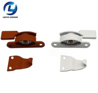 Accessoires de quincaillerie modernes pour fenêtres en alliage d'aluminium, vis incluses, avec petits crochets de verrouillage en forme de croissant pour salle de bain et salon