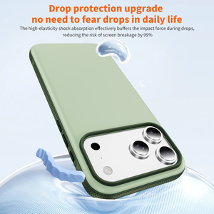 Coque de téléphone mate premium douce pour la peau pour iPhone 17 16 15 14 Series, double couleur, protection anti-chute avec bord antidérapant - Product Image 2