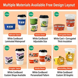 Gobelet à Popcorn Écologique Jetable à Paroi Simple Gaufré en Papier Kraft Personnalisé Qualité Alimentaire Pâte de Bois Marque Oufei de Fujian avec Feuille d'Or - Product Image 1