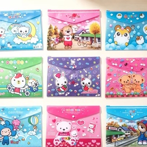 Bolsa de Archivo de PVC con Diseño de Dibujos Animados, Bolsa de Información, Papelería Estudiantil, Linda y Moderna Bolsa de Plástico para Archivos, Bolsa para Exámenes, Precio de Descuento - Product Image 3
