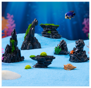 Mainan Diy batu <span class=keywords><strong>air</strong></span> mancur batu 3d miniatur pemandangan patung Resin buatan batu karang di bawah laut laut laut akuarium laut dekorasi - Product Image 4