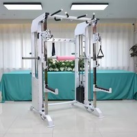 Proveedor de fábrica KESUN equipo de gimnasio en casa con pila de peso 70kg * 2 Squat Rack Cable de alimentación Crossover Gym Smith Machine