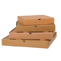 Vente chaude 6/7/8/9/10/11/12 "E-flûte boîte à Pizza en papier ondulé pour la nourriture à emporter boîte Pizaa en papier écologique