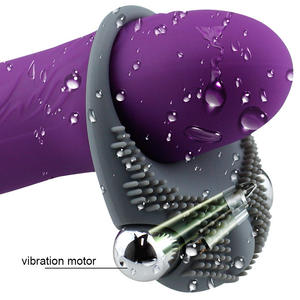 2025 Neue kraft betriebene männliche Verschleiß stimulation produkte Sperr vibrations ring für Spermien Weiblicher Silikonverzögerungs-Spermien verriegelung sring - Product Image 5