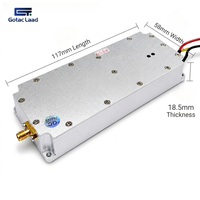 Module amplificateur de puissance anti-drone 50W avec télécommande, carte amplificatrice Lora FPV pour contrepeser les drones, module PA GaN pour la protection de la sécurité