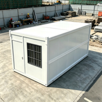 Maison conteneur pliable X, poste de garde modulaire préfabriqué, caserne de chantier pour chantier de construction, usine, bureau, bâtiment, école, ferme