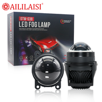 AILILAISI Phare antibrouillard BI LED 3.0 pouces pour JMC Tourneo 2025 2026, double faisceau, projecteur tricolore, lentille bifocale blanc-jaune